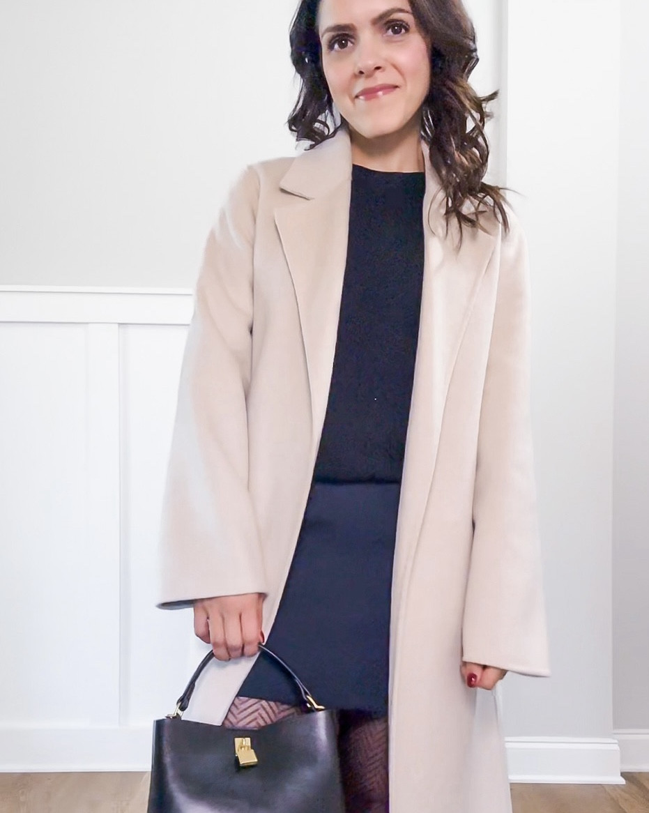 Monthly outfit planner NOVEMBER: Fall outfits | cream long coat, black cashmere sweater, mini skirt, sheer tights, knee high boots

#falloutfit #classicstyle #casualstyle #thanksgivingoutfit #holidayoutfit

#LTKSeasonal #LTKHoliday #LTKStyleTip