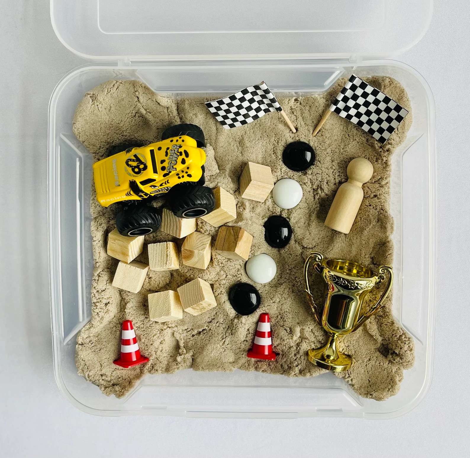 Monster Truck Kinetic Sand Mini Sensory Kit - Etsy | Etsy (US)