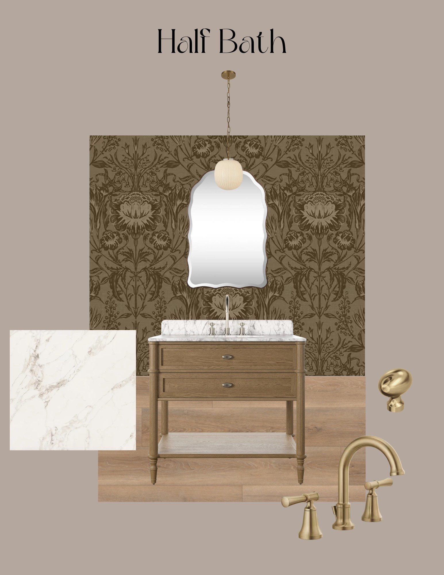 Half bath design

#LTKFindsUnder50 #LTKSaleAlert #LTKHome