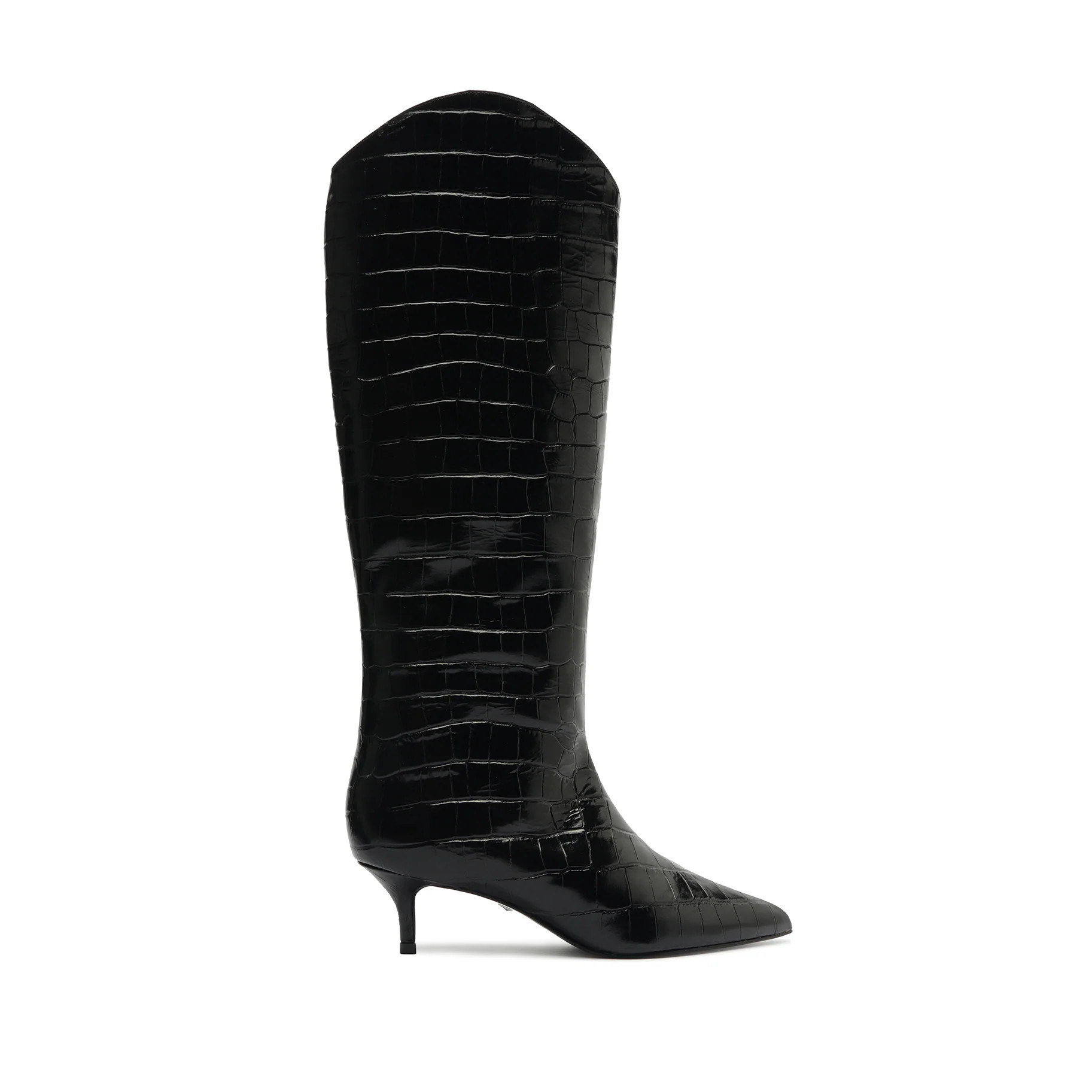 Maryana Lo Wide Boot - Black Knee-High Boots - Kitten Heel Boots | SCHUTZ | Schutz Shoes (US)