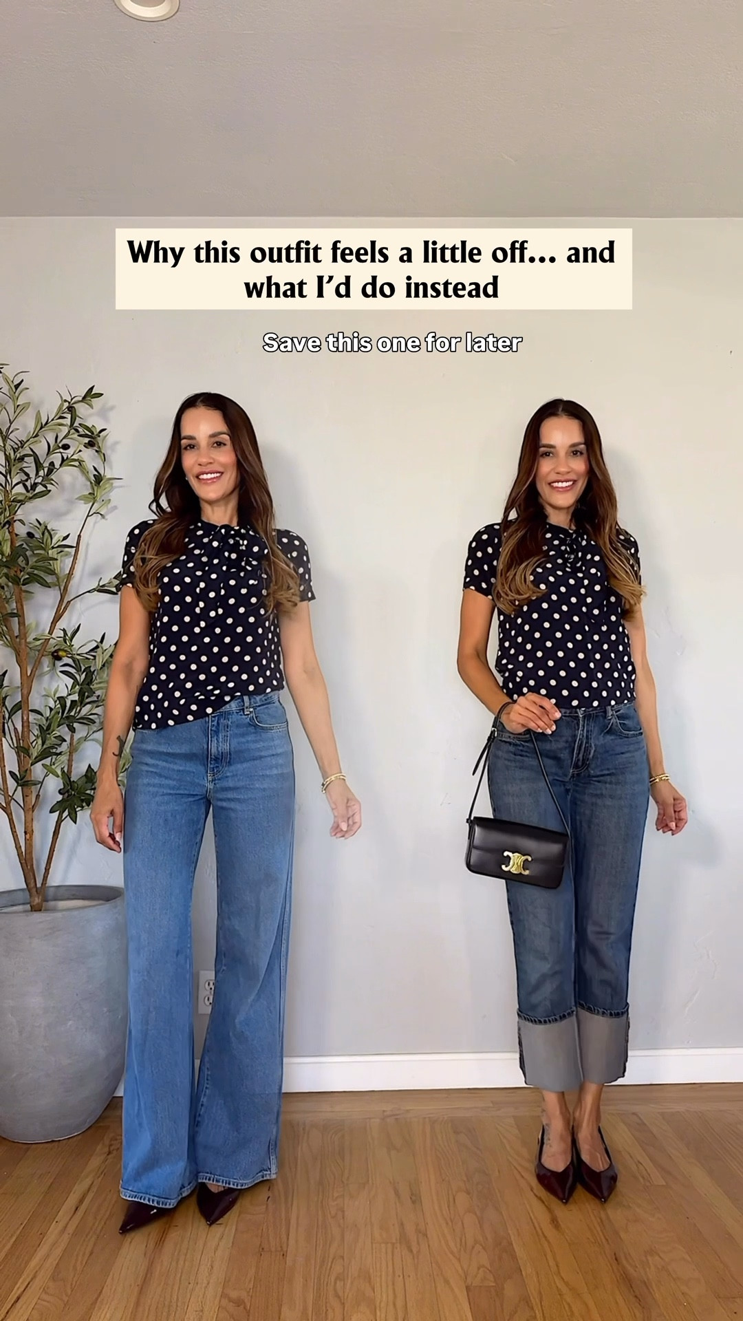 Timeless. Easy. Repeatable 🤍

This outfit just works.

polka dot top outfit / jeans outfit women / classic outfit ideas / timeless outfit women / flattering jeans outfit / effortless chic outfit / women over 40 style / everyday outfit formula / simple polished outfit / capsule wardrobe outfit

#LTKgrwm #LTKootd #LTKOver40