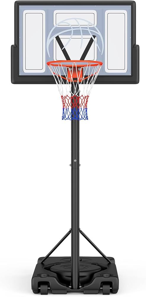 Yohood Basketball Hoop Outdoor 10ft Adjustable, Portable Basketball Hoop Goal System for Kids You... | Amazon (US)