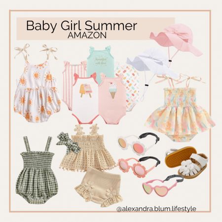 Baby girl summer outfits from Amazon! 

#LTKBump #LTKBaby #LTKSeasonal
