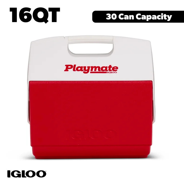 Igloo 16 QT Playmate Elite Ice Chest Cooler,30 Can Capacity, Red | Walmart (US)