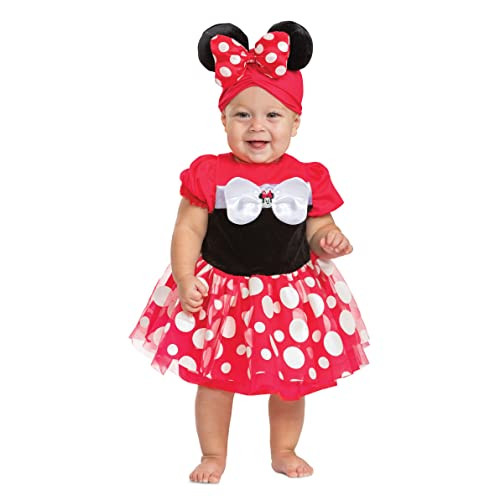 Disguise unisex baby Minnie Mouse Costume, Official Disney Minnie Mouse Onesie Ears, Size Infant and Toddler Costumes, As Shown, Size 12-18 months US | Amazon (US)