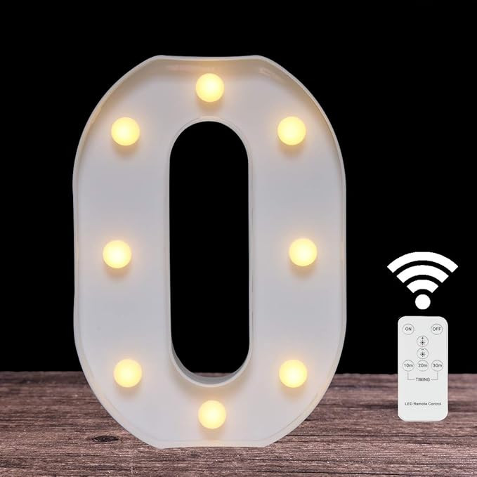 LED Marquee Letter Light 26 Alphabet Light Up Name Sign Remote Control Letter Lamp for Wedding Bi... | Amazon (US)