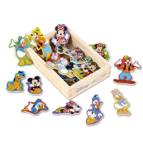 Melissa & Doug Wooden Mickey Mouse Character Magnets (20 pcs) - Cute Fridge Magnets For Toddlers Ages 2+ | Amazon (US)