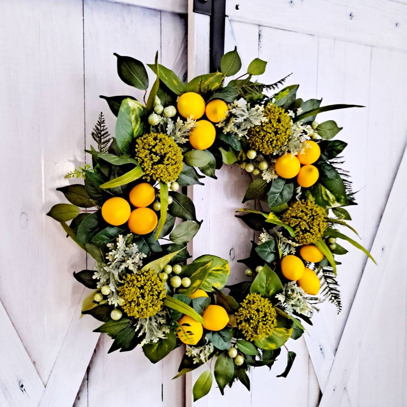 Lemon Wreathspring Wreathsummer Wreathyellow Wreathwreath | Etsy | Etsy (US)