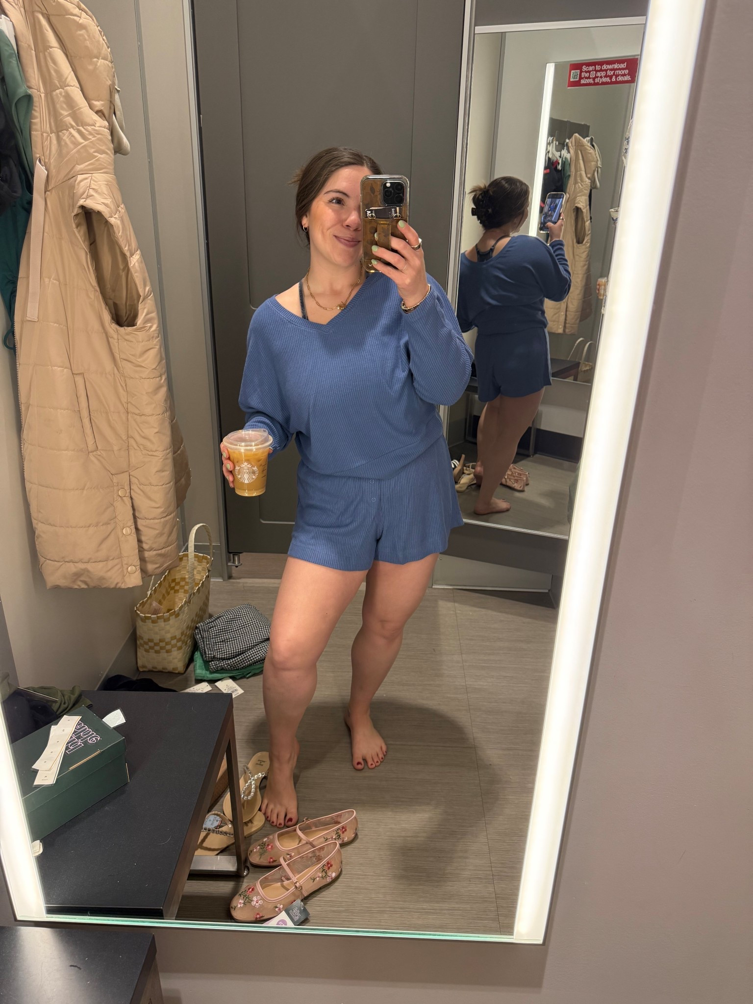 the softest and coziest set ever! 
top- medium
bottoms- medium 
runs TTS - color blue 

#LTKFindsUnder50 #LTKSaleAlert #LTKHome