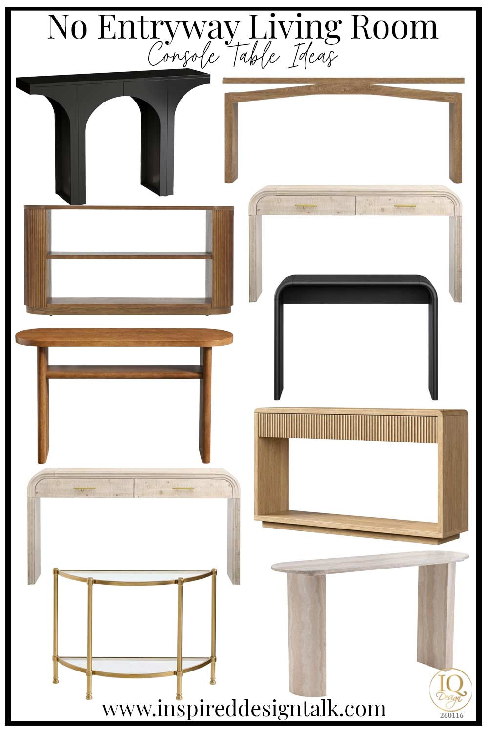 If you have no entryway and your front door opens directly into your living room, a console table is one of the easiest ways to create a defined entry zone without building walls. These modern and neutral console table ideas work beautifully behind a floating sofa, against a wall near the door, or under a mirror to create a styled “arrival moment.” Look for slim profiles (12–16 inches deep) so you protect the walkway while still adding surface space for keys, mail, lamps, and decor. Whether you love organic wood, fluted details, curved silhouettes, or bold black statement pieces, these console tables help your open living room feel intentional — not awkward. 

 #LTKSeasonal #LTKOver40 #LTKHome