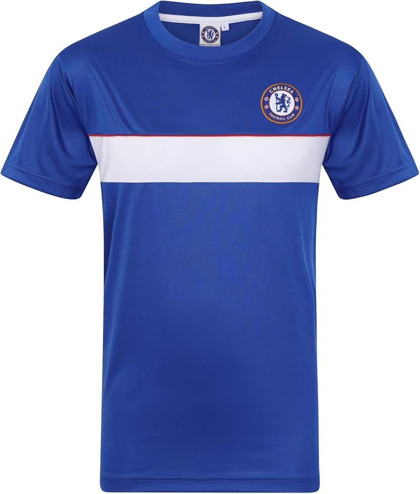 Chelsea Football Club Official Soccer Gift Mens Poly Training Kit T-Shirt | Amazon (US)