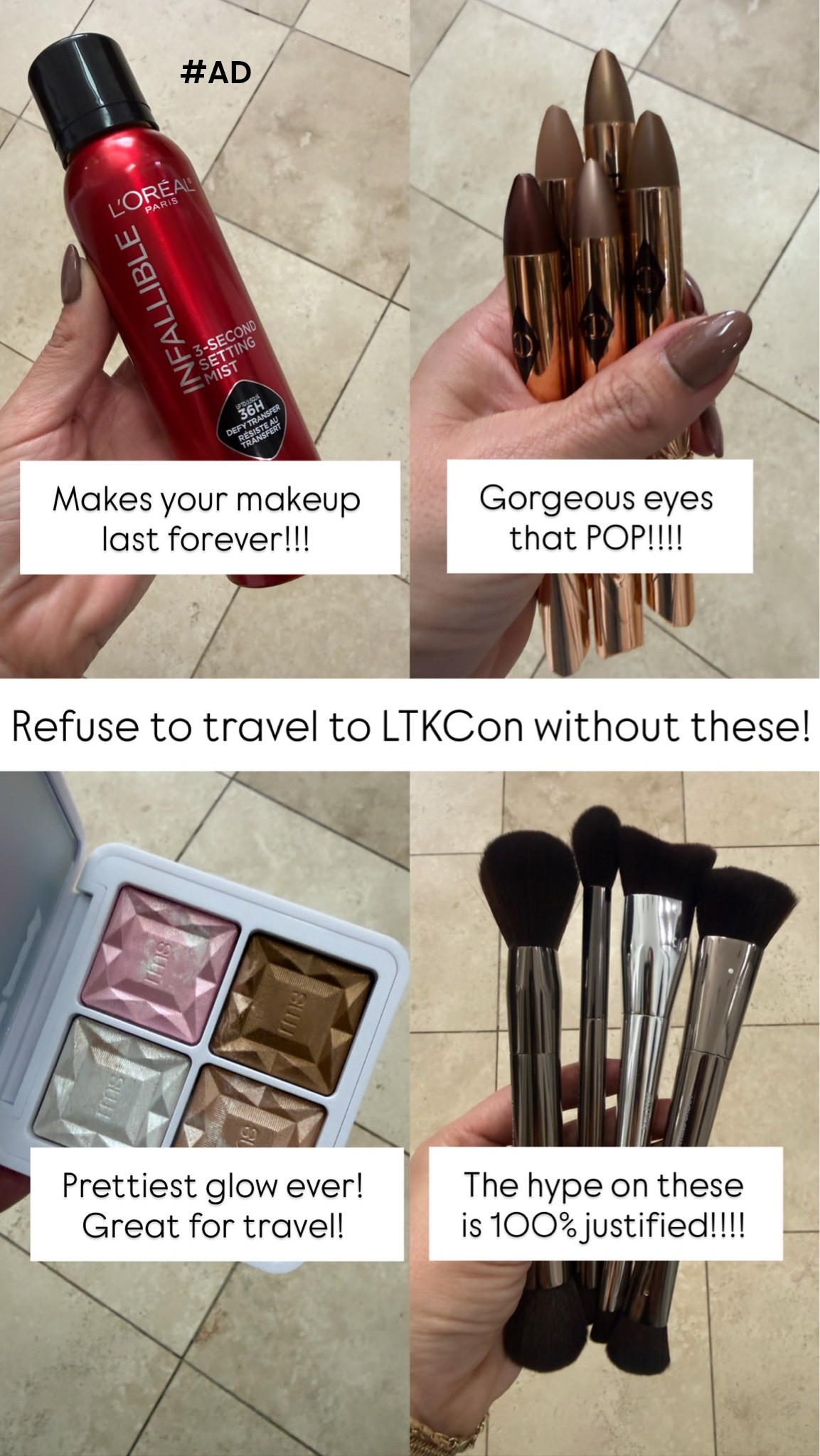 #AD I refused to travel to LTKCon without these beauty staples from @ULTA Beauty !!