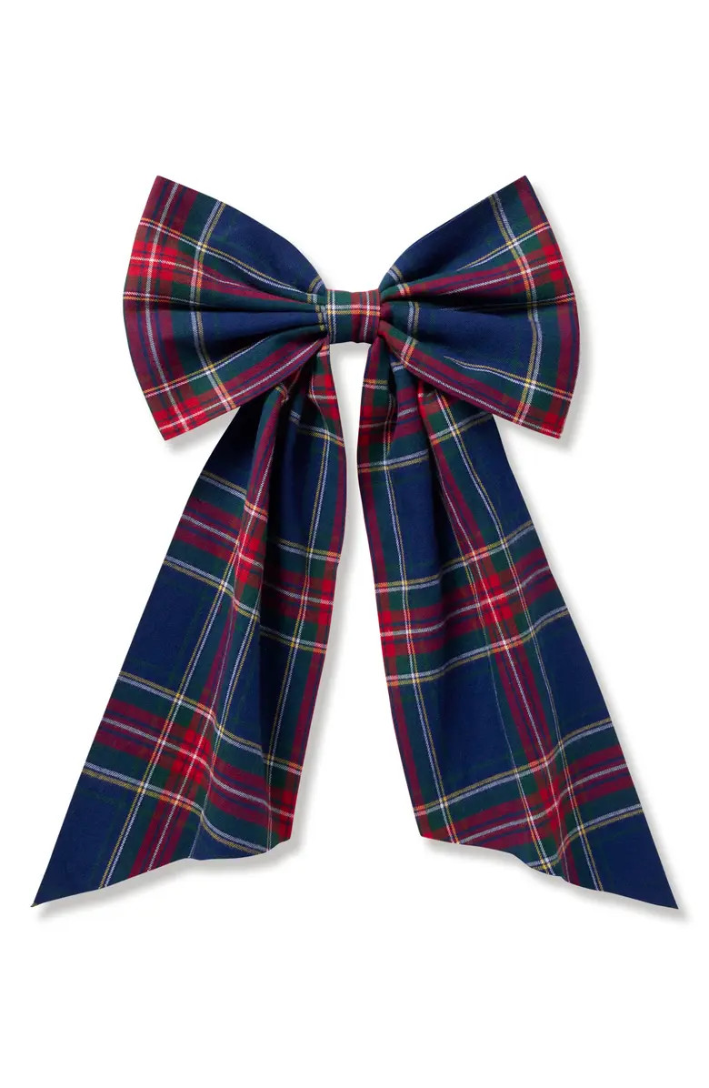 Petite Plume Windsor Tartan Cotton Wreath Bow | Nordstrom | Nordstrom