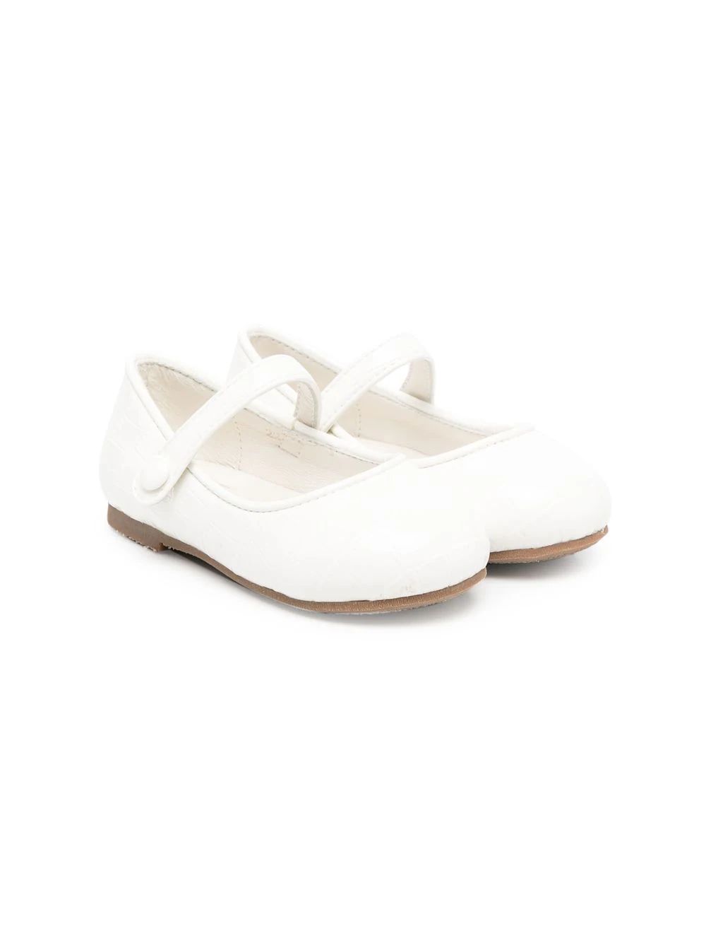 side button-fastening ballerina shoes | Farfetch Global