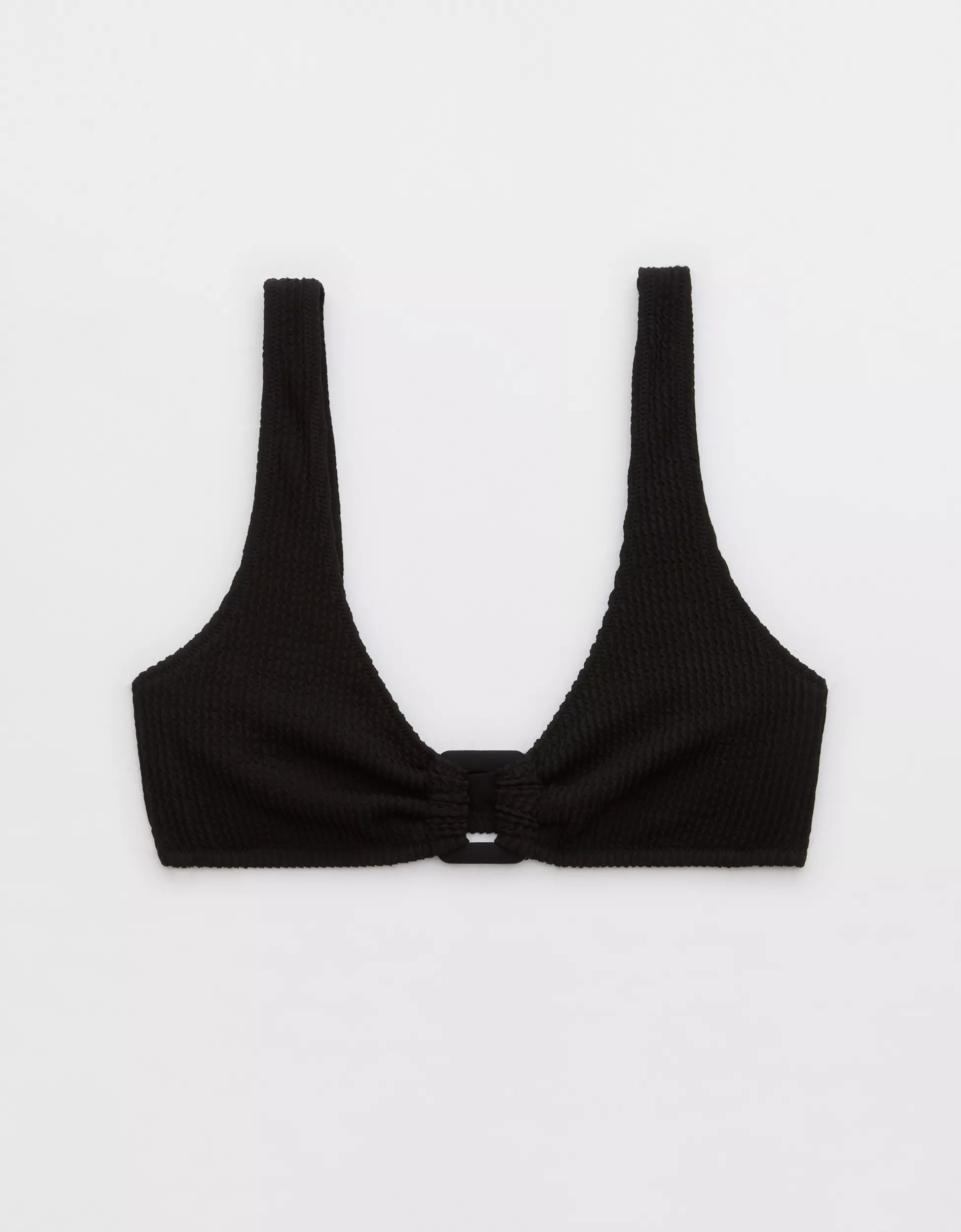 Aerie Crinkle Ring Wide Strap Scoop Bikini Top | Aerie