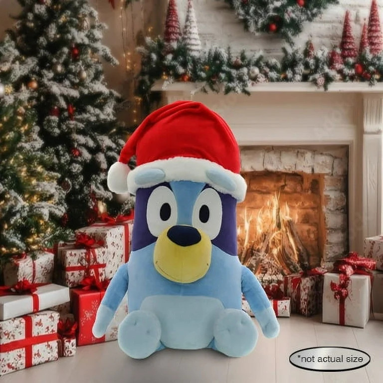 2ft Bluey, Jumbo Plush with Santa Hat | Walmart (US)
