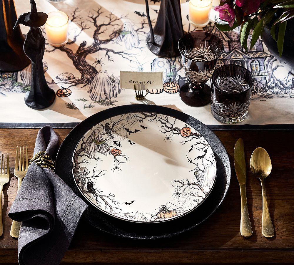 Midnight Manor Stoneware Dinner Plates | Pottery Barn (US)