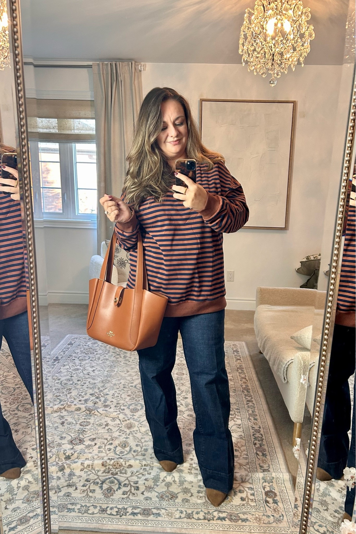 Cozy fall fit.

#LTKfall #LTKjeans #LTKmidsize