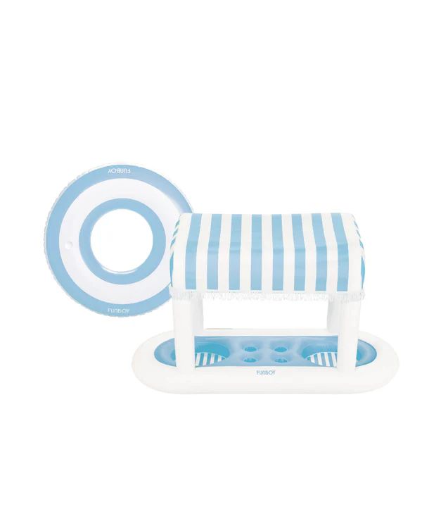 Blue Floating Cabana Bar + Tube Bundle | FUNBOY