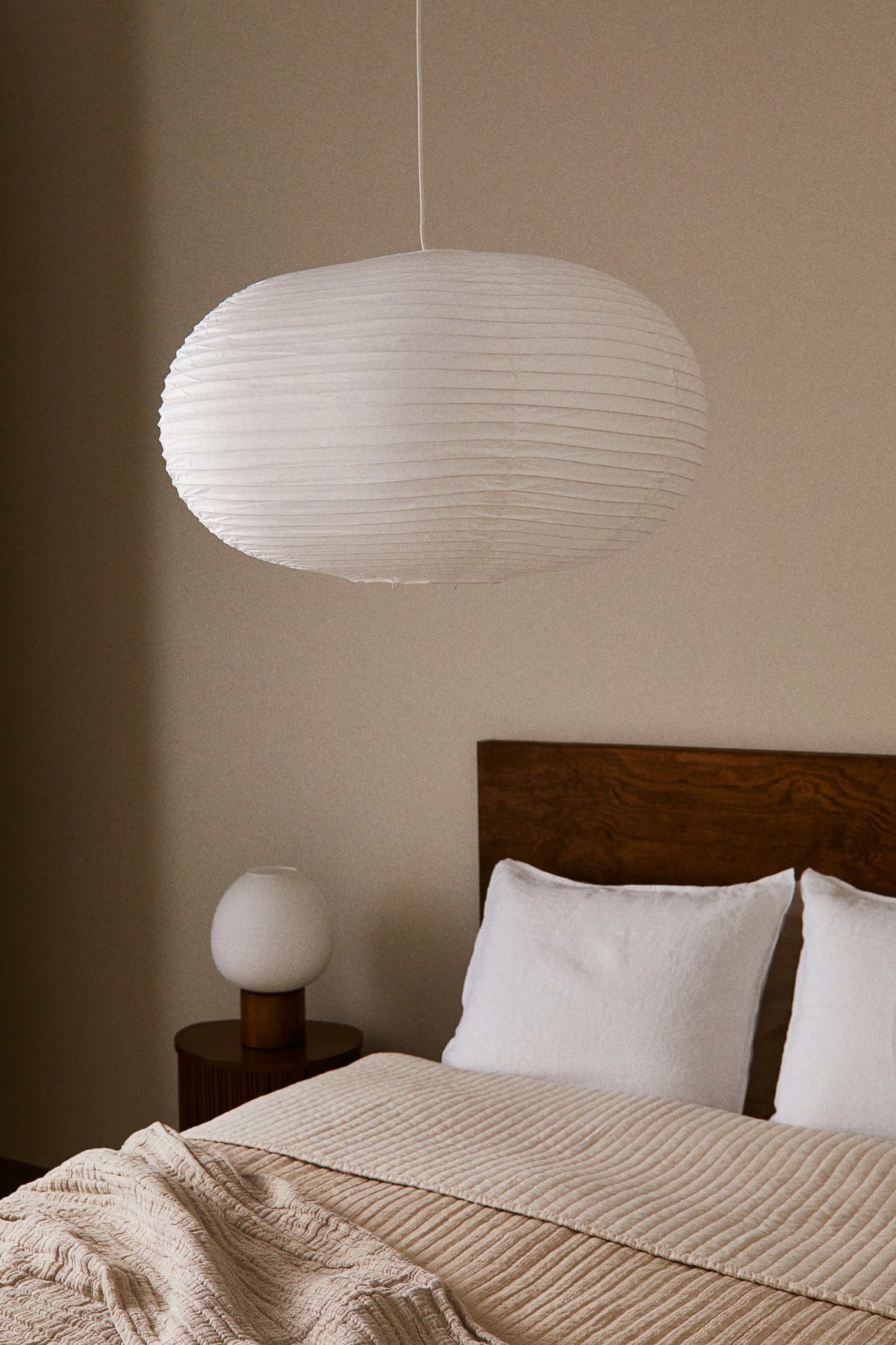 Large Rice Paper Lampshade - White - Home All | H&M US | H&M (US + CA)