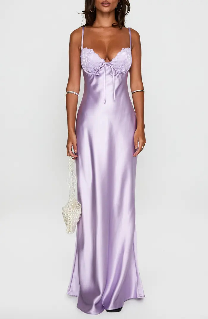 Fadyen Bias Cut Satin Maxi Dress | Nordstrom