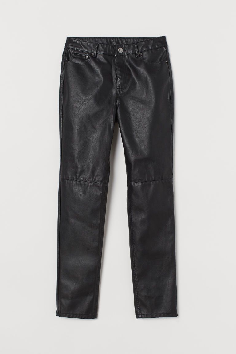 H & M - Faux Leather Pants - Black | H&M (US + CA)