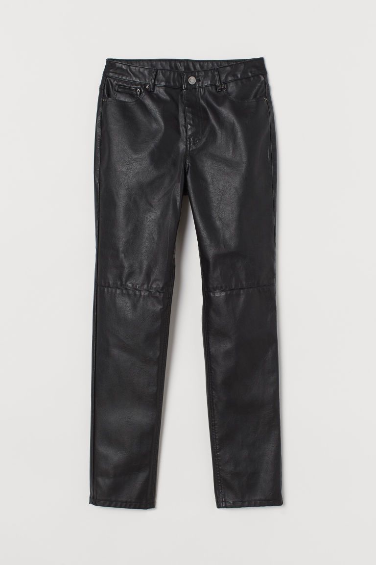 H & M - Faux Leather Pants - Black | H&M (US)