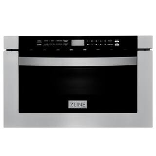 ZLINE Kitchen and Bath 24" 1.2 cu. ft. Built-in Microwave Drawer in Stainless Steel MWD-1 - The H... | The Home Depot