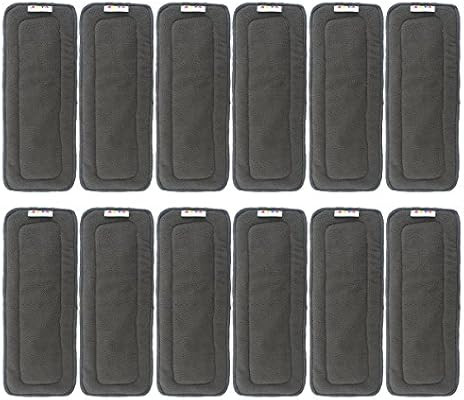 AlVABABY Charcoal Bamboo Inserts,Cloth Diaper Liner,5-Layer Inserts,Reusable Liners for Baby Clot... | Amazon (US)