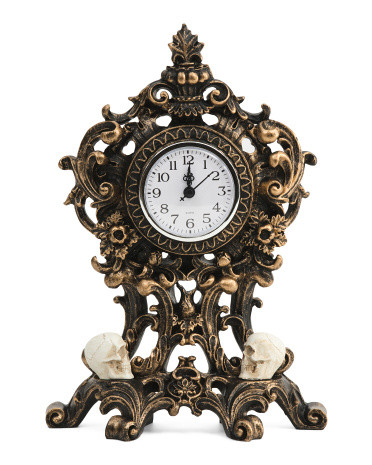 Skull Table Clock | TJ Maxx