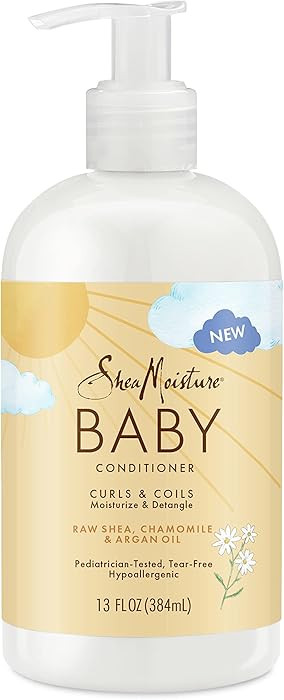 SheaMoisture Baby Conditioner for Curly Hair Raw Shea, Chamomile and Argan Oil Moisturizes and He... | Amazon (US)