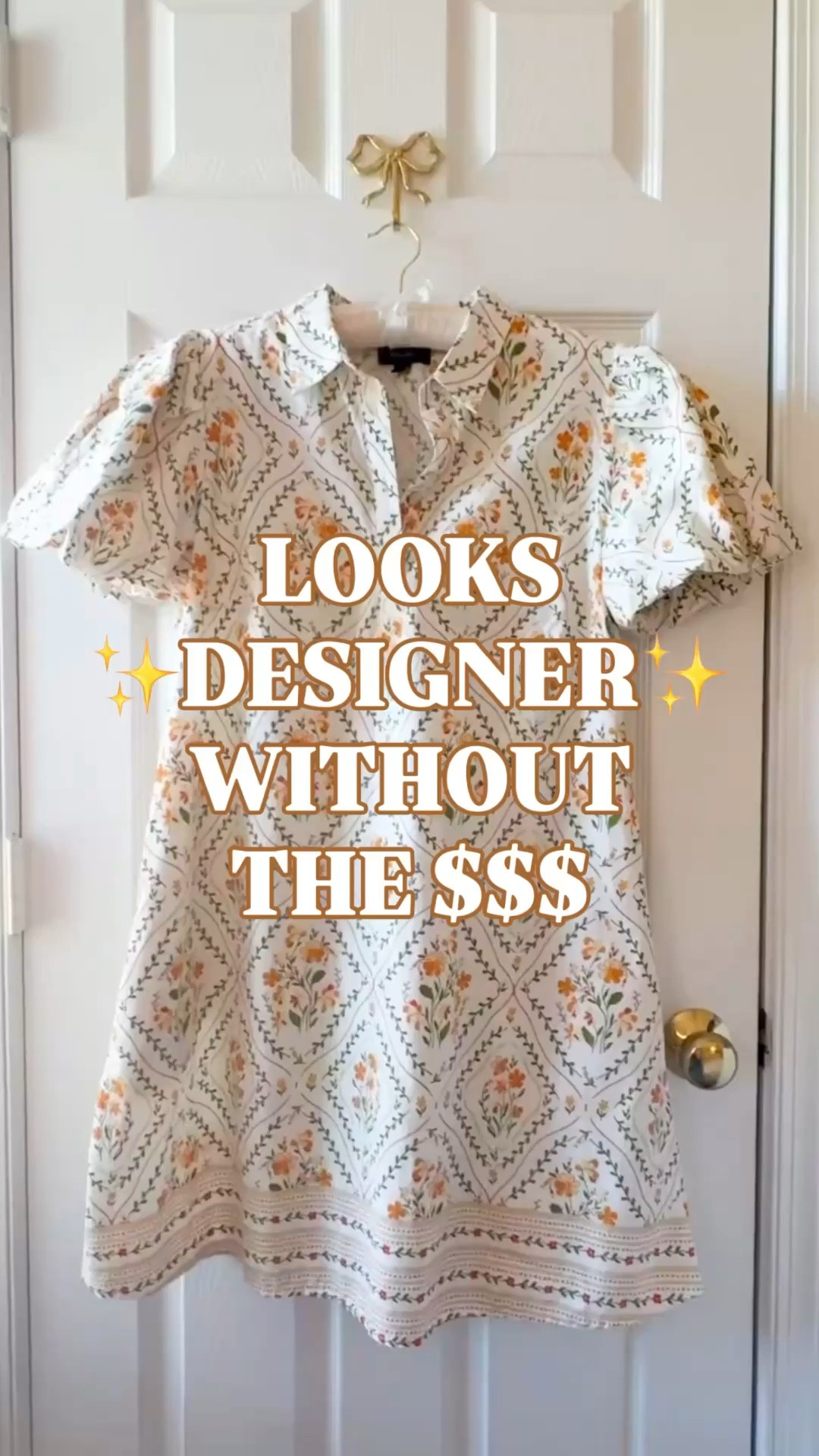 Cotton shirtdress, floral mini dress, puff sleeve dress, summer dress women, spring dress women, designer look for less, button front dress, vacation dress, brunch outfit, work outfit women

This cotton shirtdress looks like it belongs in a much higher-end spring and summer dress edit.

The print is what makes it feel special — soft ivory base, orange florals, green vine details, and that polished block-print-inspired pattern that gives it a very designer look without the designer price. The puff sleeves, button front, collar, and easy mini length make it feel feminine, crisp, and pulled together in one step.

It is cotton, machine washable, and has the kind of shape that works for so many warm-weather outfit moments: brunch, vacation, church, baby showers, bridal showers, graduation weekends, casual work days, lunch dates, garden parties, resort dinners, and everyday spring-to-summer outfits.

Why it works:
✨ cotton dress
✨ button-front shirtdress
✨ puff sleeves
✨ collared neckline
✨ floral print
✨ mini length
✨ machine washable
✨ easy polished fit
✨ designer-inspired look

This is one of those dresses that does not need much styling. Add sandals for daytime, espadrilles for vacation, flats for work, or wedges and gold jewelry when you want it to feel more dressed up. It has that feminine, classic, expensive-looking feel that makes a simple outfit look intentional.

If you are searching for a cotton spring dress, floral summer dress, puff sleeve dress, button front dress, collared shirtdress, vacation dress, brunch dress, work dress, or designer look for less, this one is a very strong find.

Cotton shirtdress women, floral shirtdress, puff sleeve dress, button front dress, collared dress women, floral mini dress, cotton mini dress, spring dress women, summer dress women, vacation dress women, work outfit women, brunch dress, baby shower dress, bridal shower dress, graduation dress, garden party dress, designer look for less

#LTKFindsUnder50 #LTKFindsUnder100 #LookForLess #SpringDress #SpringOutfit #SummerDress

#LTKWedding #LTKSaleAlert #LTKSeasonal