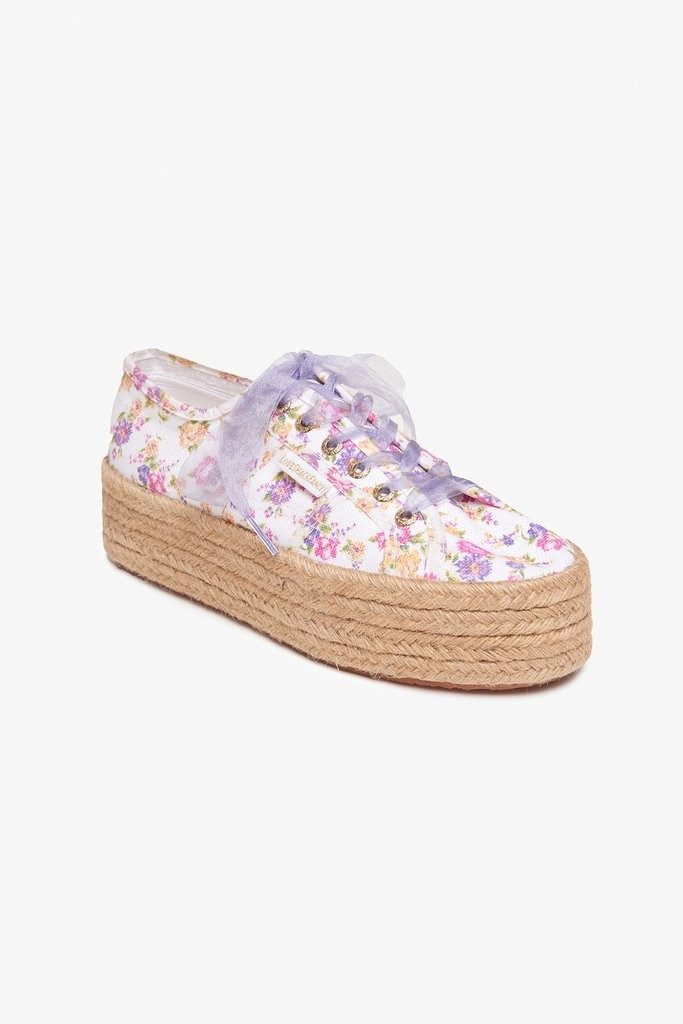 LoveShackFancy x Superga Platform Canvas Sneaker | LOVESHACKFANCY