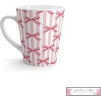 Cute Pink Coffee Mug, Latte Girly, Adorable, Birthday Gift, Best Friend Mothers Day Unique Bow Gift  | Etsy (US)