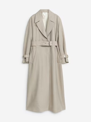 Twillmantel mit Gürtel – Beige – Damen – ARKET DE | Arket EU