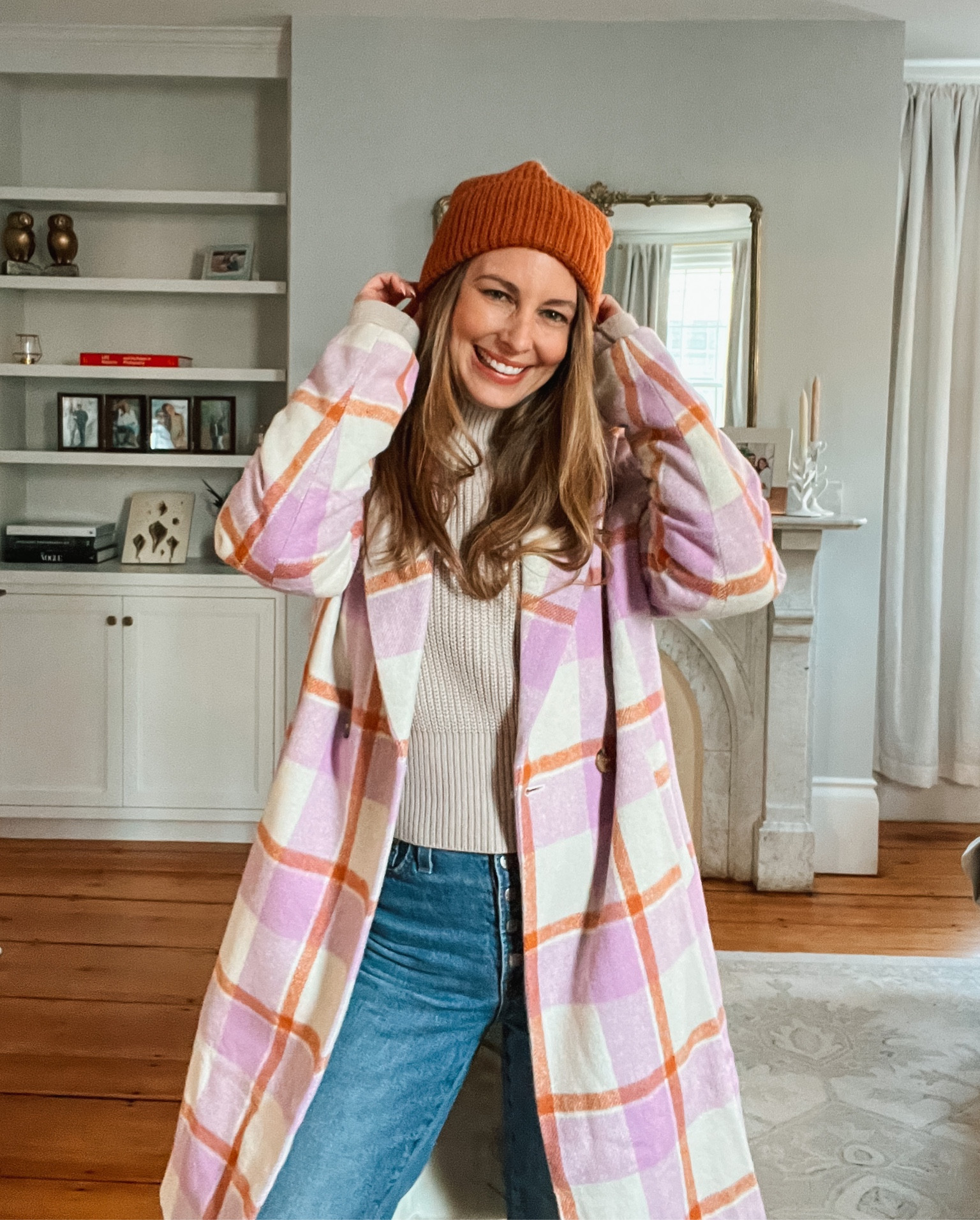 Winter jacket on sale, cute coat, winter beanie, outerwear, bright winter style, madewell jeans, denim outfit, coat sale 

#LTKSeasonal #LTKunder100 #LTKsalealert
