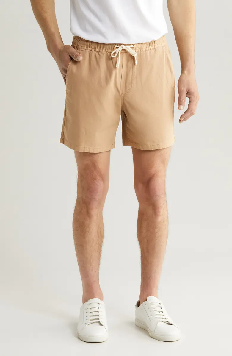 Saturday Elastic Waist Canvas Shorts | Nordstrom
