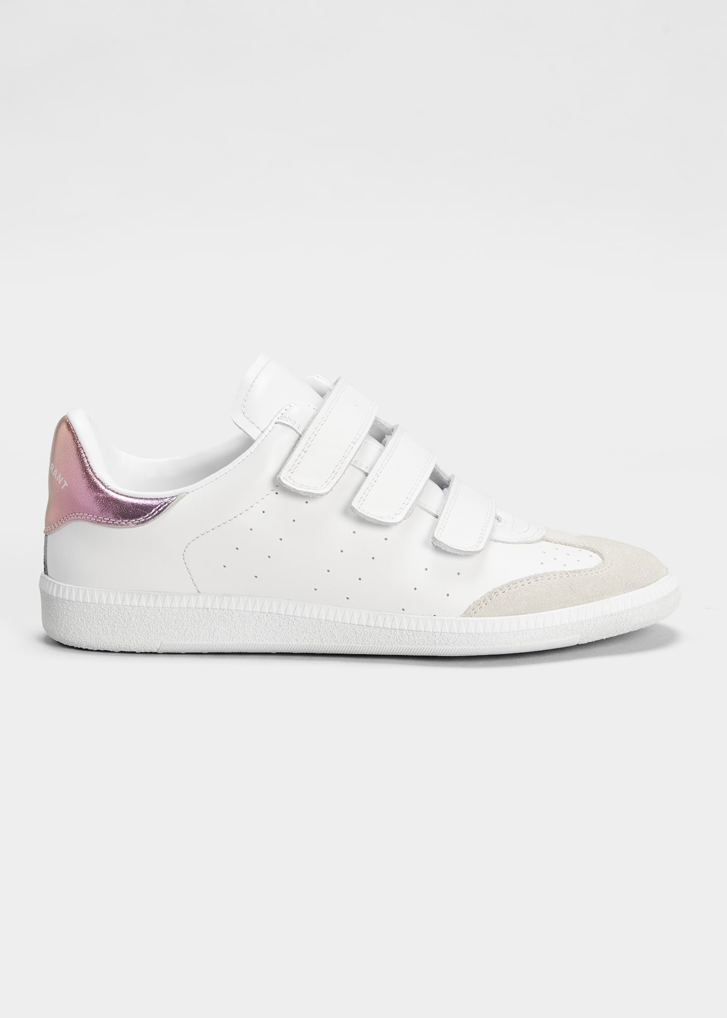 Beth Mixed Leather Triple-Grip Sneakers | Bergdorf Goodman