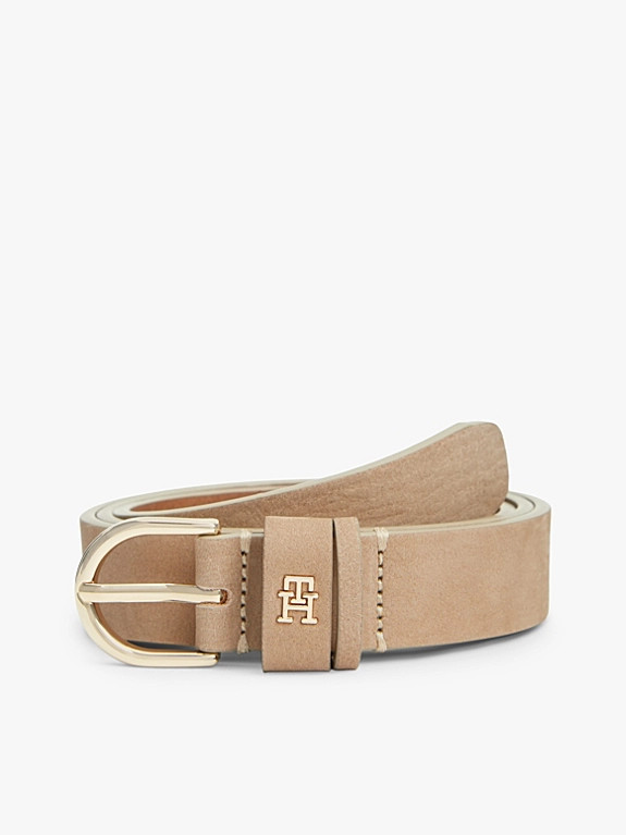 Essential TH Monogram Leather Belt | Tommy Hilfiger UK
