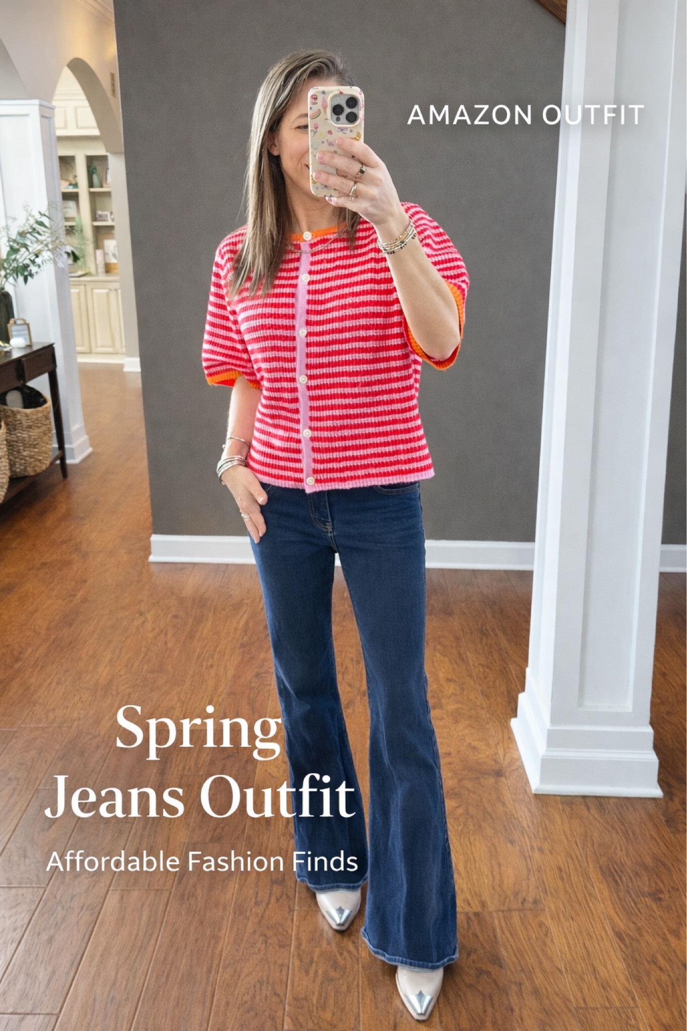 Amazon Spring Outfit | Casual Jeans Outfit

One of my favorite easy spring outfits with jeans. This striped cardigan paired with flared denim and neutral heels creates a simple casual look that still feels polished.

#amazonfashion #springoutfits #casualchicstyle #amazonfashionfinds #everydaystyle

#LTKSpringSale #LTKPetite #LTKootd
