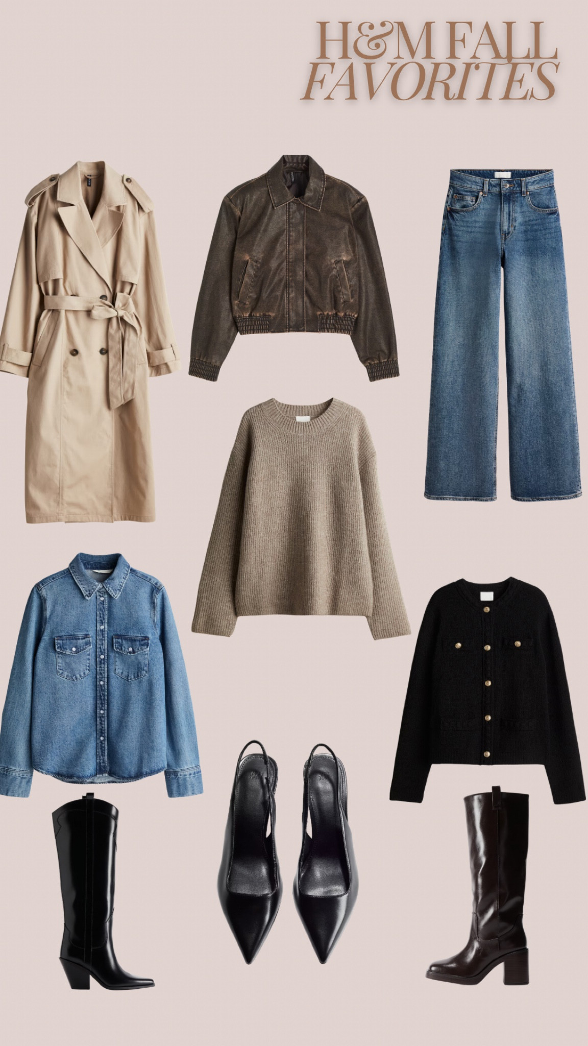 H&M fall basics! Denim shirt, trench, boots, and more! 🍁

#LTKFindsUnder50 #LTKSeasonal #LTKFallSale