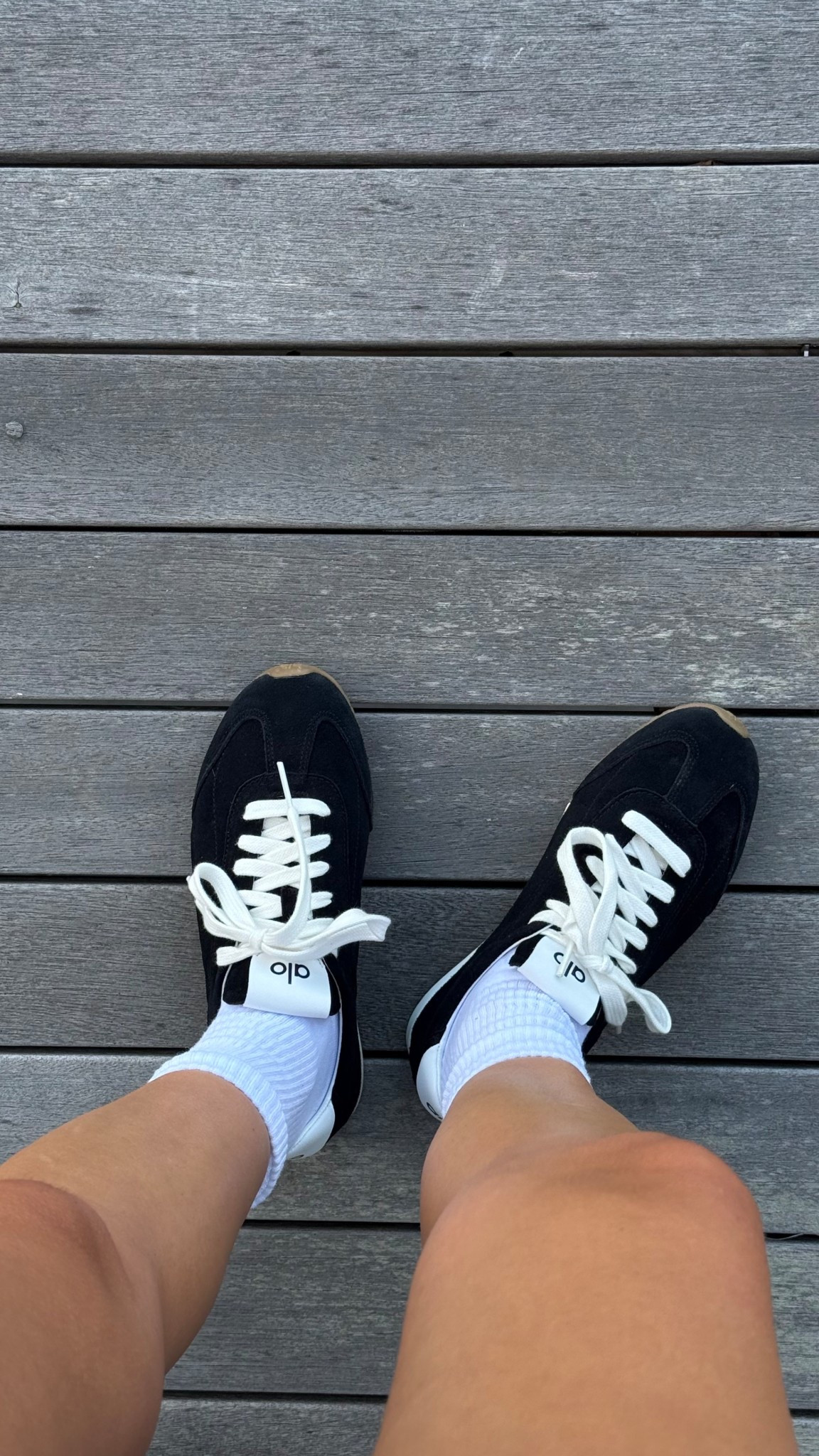 So obsessed with these sneakers, I got them in black and tan