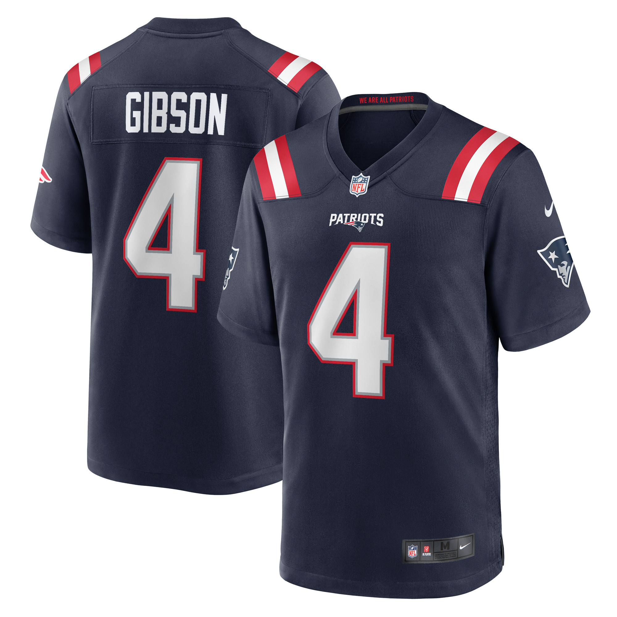 Men's Nike Antonio Gibson Navy New England Patriots Game Jersey | Fanatics