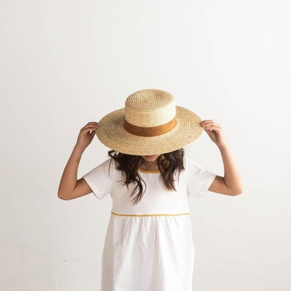 Capri Medium Kids - Boater Hat | Gigi Pip