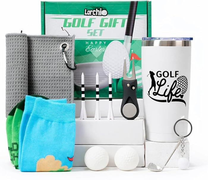 Golf Easter Gifts for Adult Men Teen Boys, Cool Easter Basket Stuffers With Tumbler Socks, Golf T... | Amazon (US)
