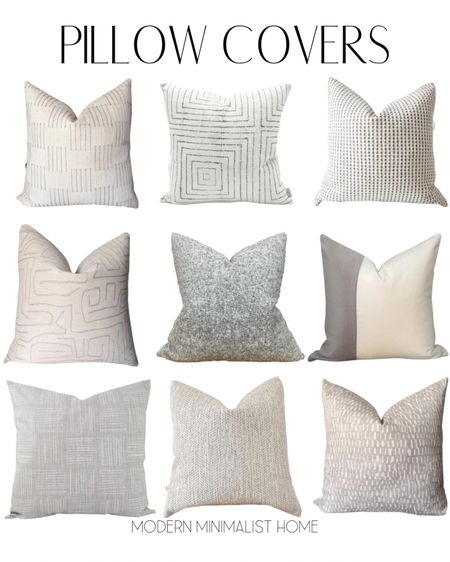 Modern and Neutral Grey, White, cream pillow covers. I love the subtle texture and patterns here. One of the reasons I’m obsessed with pillow cover is I like to switch it up to refresh a living room, bud room, mud room and pillow covers are an easy way to do that!

Pillow for Grey Couch, pillow, pillow combinations, pillow combo, pillow covers, pillow slides, pillow inserts, pillows for couch, pillow cover amazon, spring pillow covers, pillow covers amazon, throw pillow covers, decorative pillows, Home, home decor, home decor on a budget, home decor living room, modern home, modern home decor, modern organic, Amazon, wayfair, wayfair sale, target, target home, target finds, affordable home decor, cheap home decor, sales

#LTKhome #LTKstyletip #LTKFind