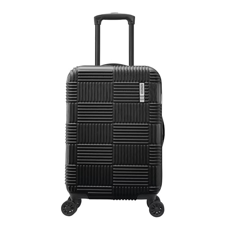 American Tourister NXT Hardside Large Checked Spinner Suitcase | Target