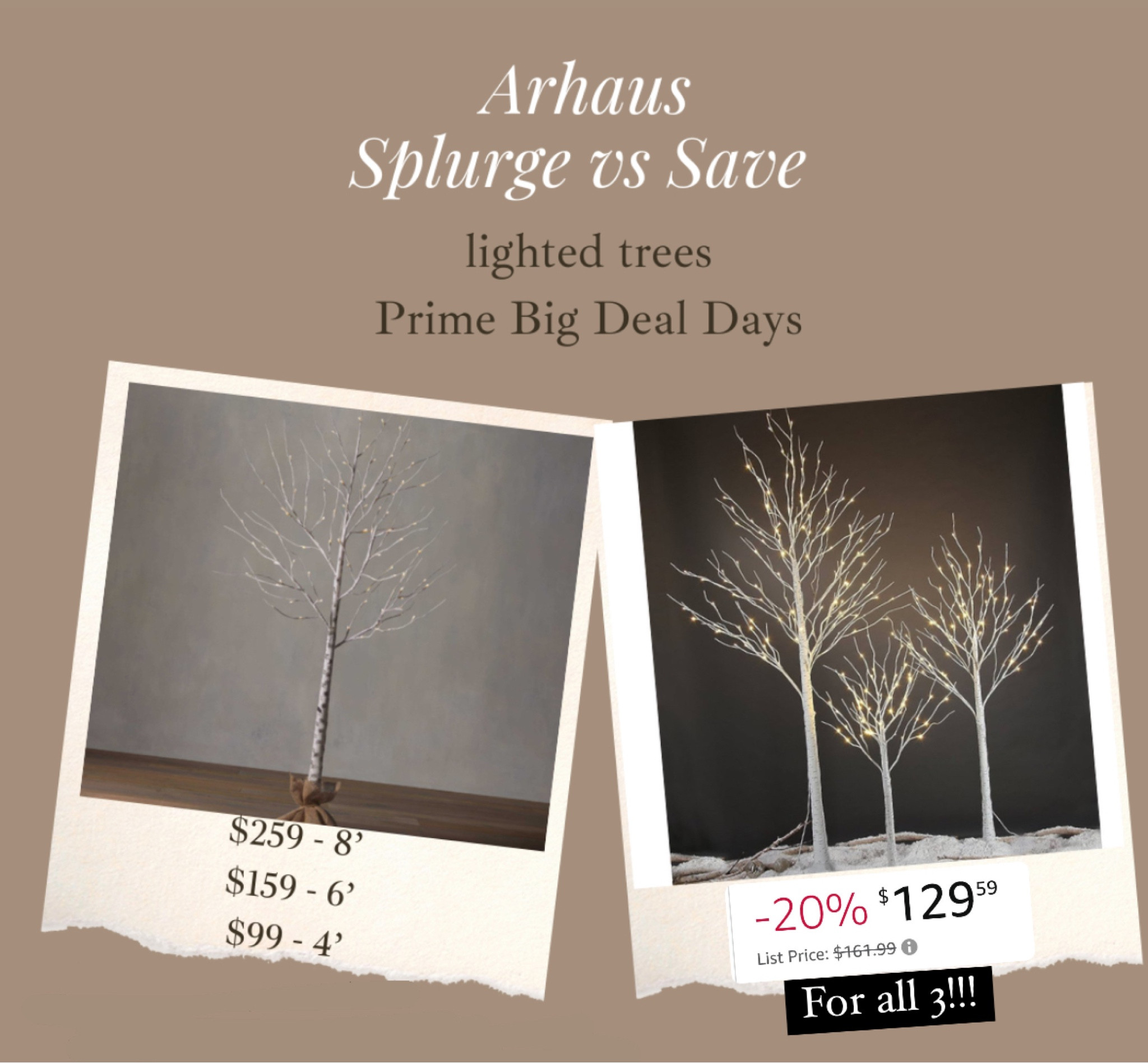 These are the exact same size as arhaus!!!! 8 ft, 6ft, 4ft & highly rated and they are on sale!!!!!!!!!
This deal will sell out!!! Compare to $517 for all three from arhaus