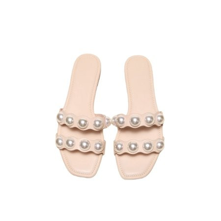 Difumos Ladies Nonslip Open Toe Slides Fashion Flats Slide Sandal Summer Comfortable Backless Slippe | Walmart (US)