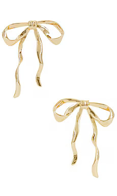 Ettika Organic Bow Earrings in Gold from Revolve.com | Revolve Clothing (Global)